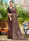 Shanti Vol 4 By Kashvi Bright Moss Foil Printed Bulk Saree Orders In India